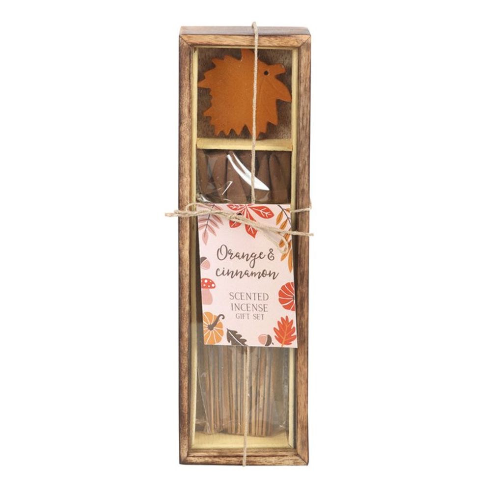 Autumn Leaf Orange & Cinnamon Incense Gift Set - Incense at Gift Moments