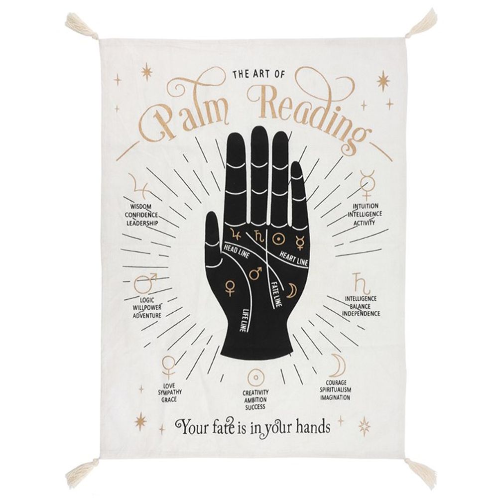 Large Palm Reading Wall Tapestry