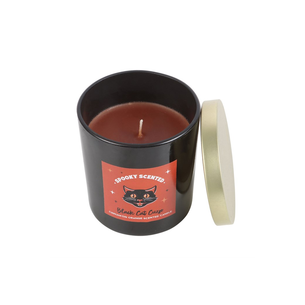 Black Cat Curse Cinnamon Orange Candle - Candles at Gift Moments