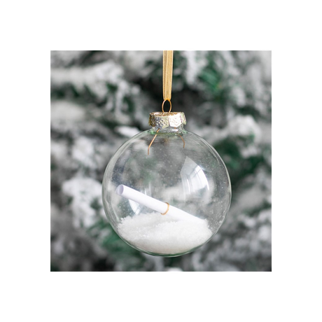 Christmas Wish Hanging Glass Bauble - Christmas Baubles at Gift Moments