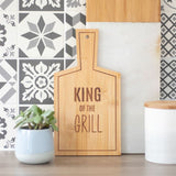 King of the Grill Bamboo Serving Board - Wooden Chopping and Serving Boards at Gift Moments