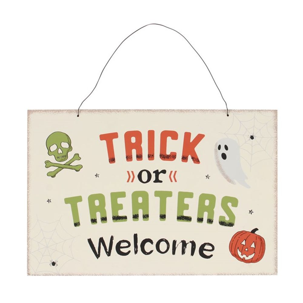 Trick or Treaters Welcome Hanging Sign - Signs & Plaques at Gift Moments