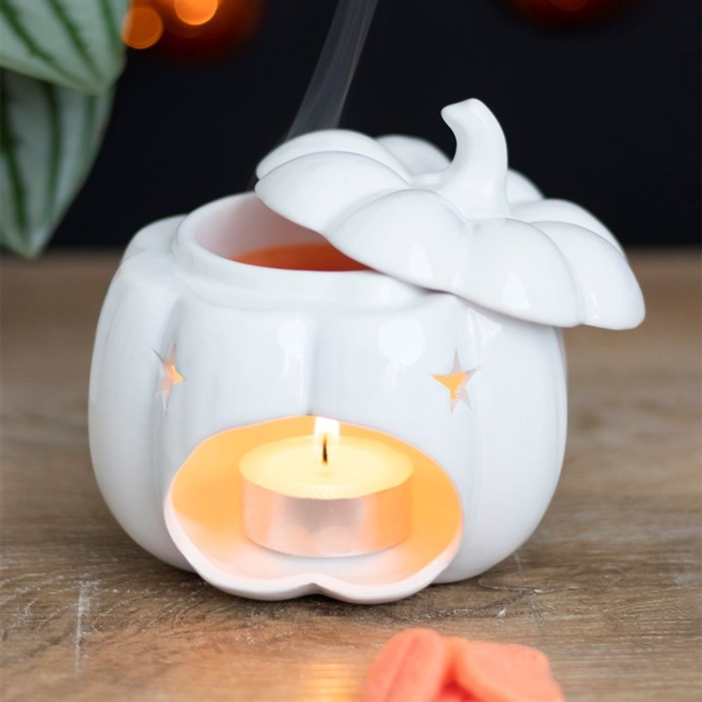 White Pumpkin Oil Burner - Oil & Wax Burners at Gift Moments