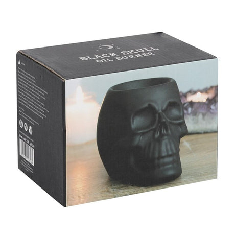 Black Skull Oil Burner - Oil & Wax Burners at Gift Moments