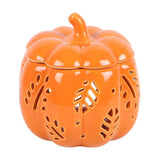 Orange Autumn Leaves Pumpkin Oil Burner - Oil & Wax Burners at Gift Moments