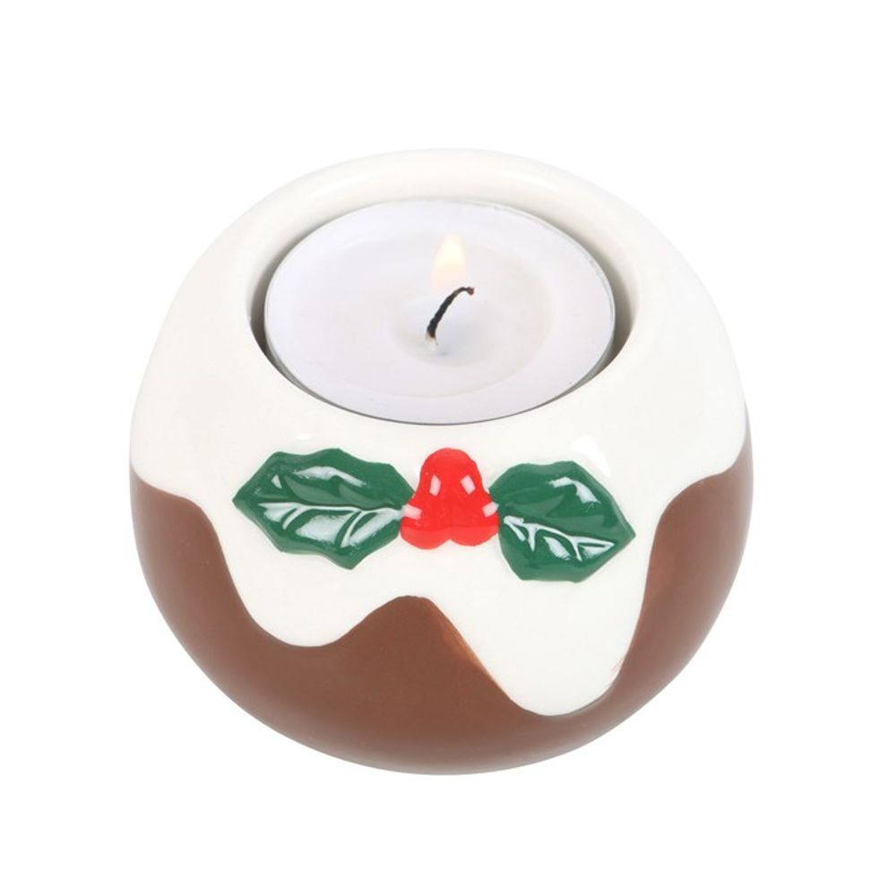 Christmas Pudding Tealight Candle Holder - Candle Holders at Gift Moments