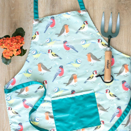 British Garden Birds Cotton Apron - Aprons at Gift Moments