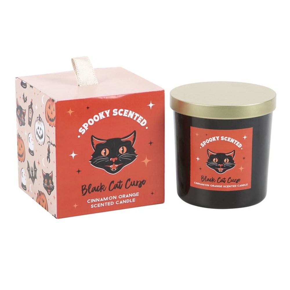 Black Cat Curse Cinnamon Orange Candle - Candles at Gift Moments