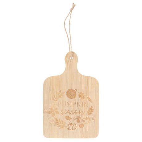 Pumpkin Season Bamboo Serving Board - Wooden Chopping and Serving Boards at Gift Moments