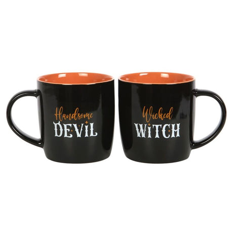 Wicked Witch and Handsome Devil Couples Mug Set - Mugs at Gift Moments