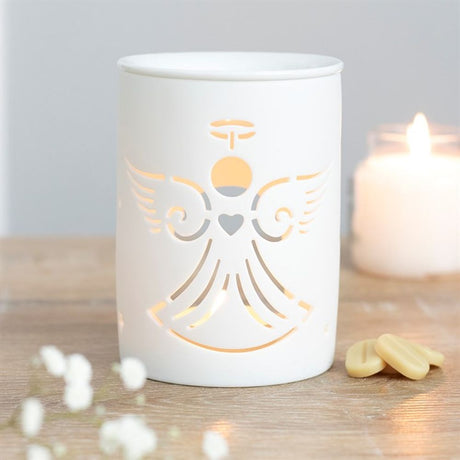 White Angel Cut Out Oil Burner - Oil & Wax Burners at Gift Moments