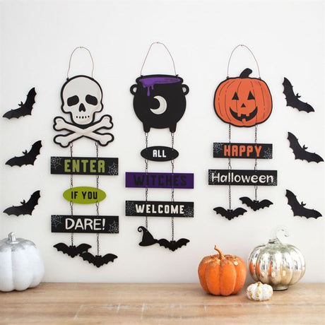 Happy Halloween Pumpkin Chain Sign - Signs & Plaques at Gift Moments