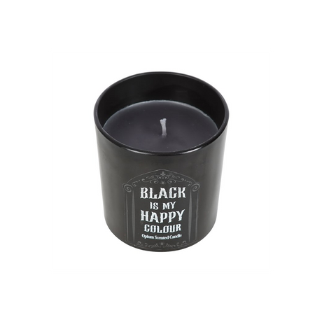 Black is My Happy Colour Opium Candle - Candles at Gift Moments