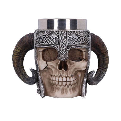 Viking Skull Helmet Tankard Historical Mug: 2 - Tankards By NN Designs