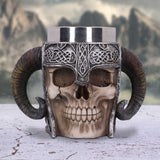 Viking Skull Helmet Tankard Historical Mug: 1 - Tankards By NN Designs