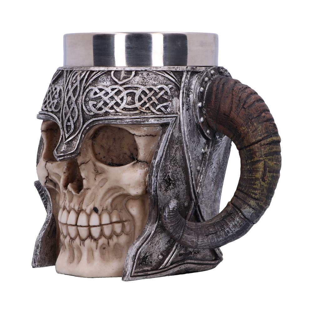 Viking Skull Helmet Tankard Historical Mug: 3 - Tankards By NN Designs