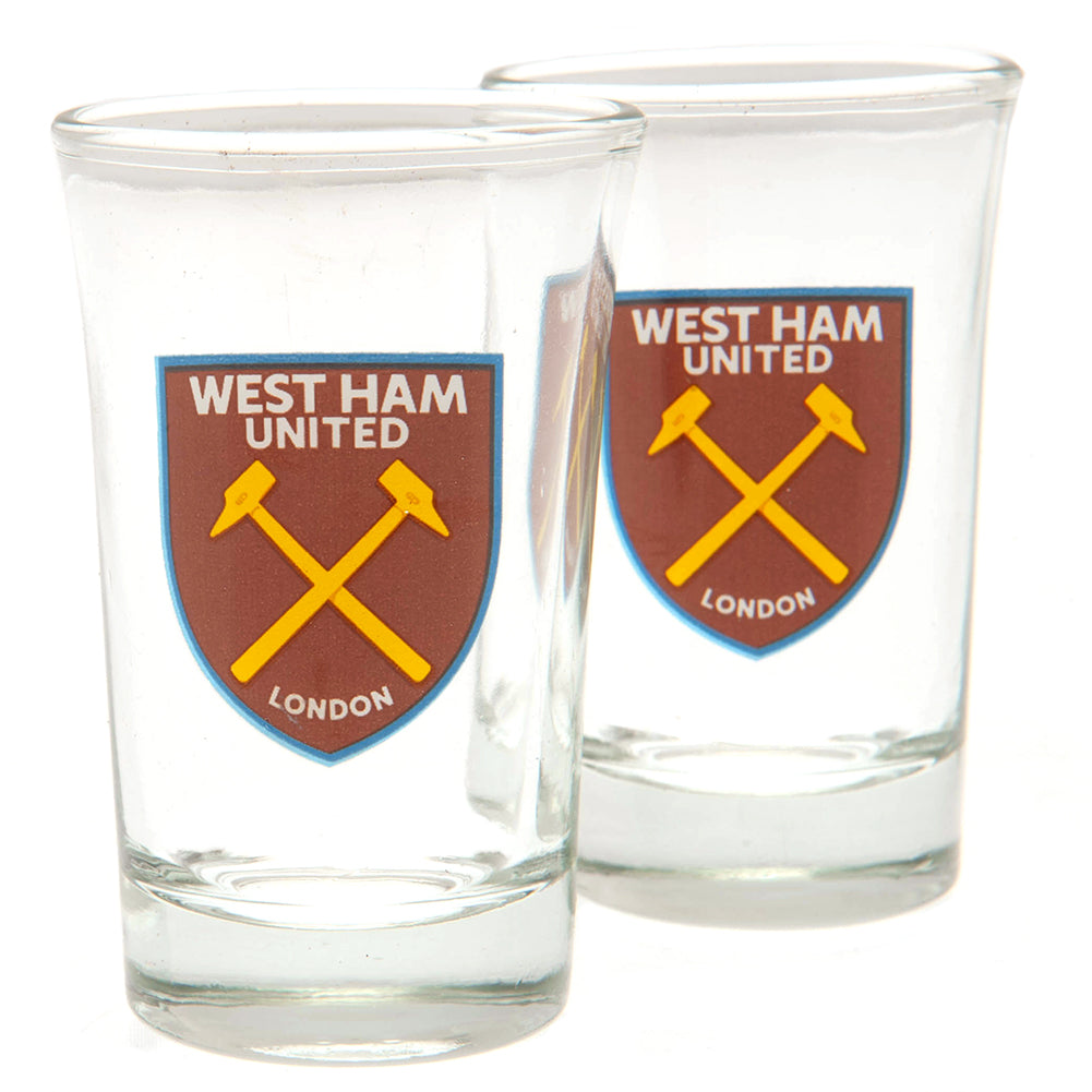 West Ham United FC Shot Glass Set: 2 - Glassware By West Ham United