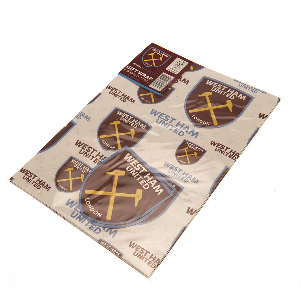 West Ham United FC Gift Wrap: 4 - Gift Wrap & Bags By West Ham United