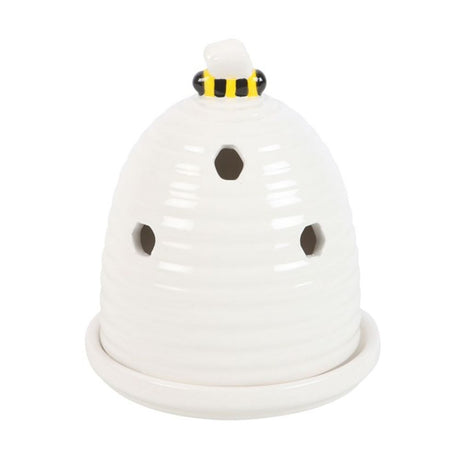 White Beehive Incense Cone Holder: 2 - Incense Holders By Gift Moments