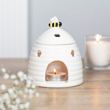 White Beehive Oil Burner: 1 - Oil & Wax Burners By Gift Moments