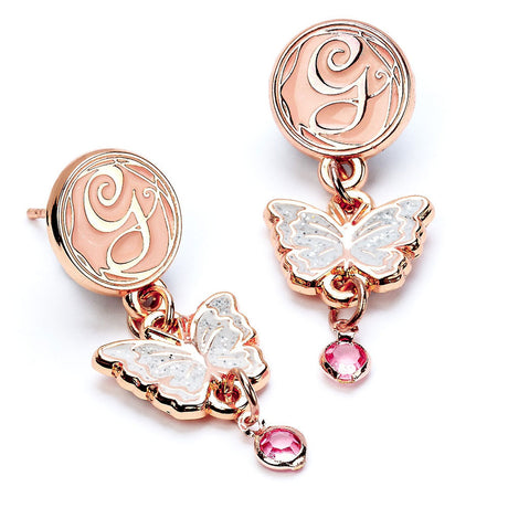 Wicked Rose Gold Plated Glinda Butterfly Earrings: 2 - Jewellery By Wicked