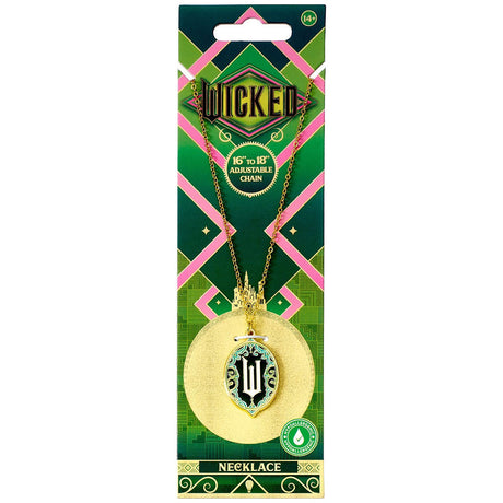 Wicked Silver Plated Emerald City Necklace: 4 - Jewellery By Wicked