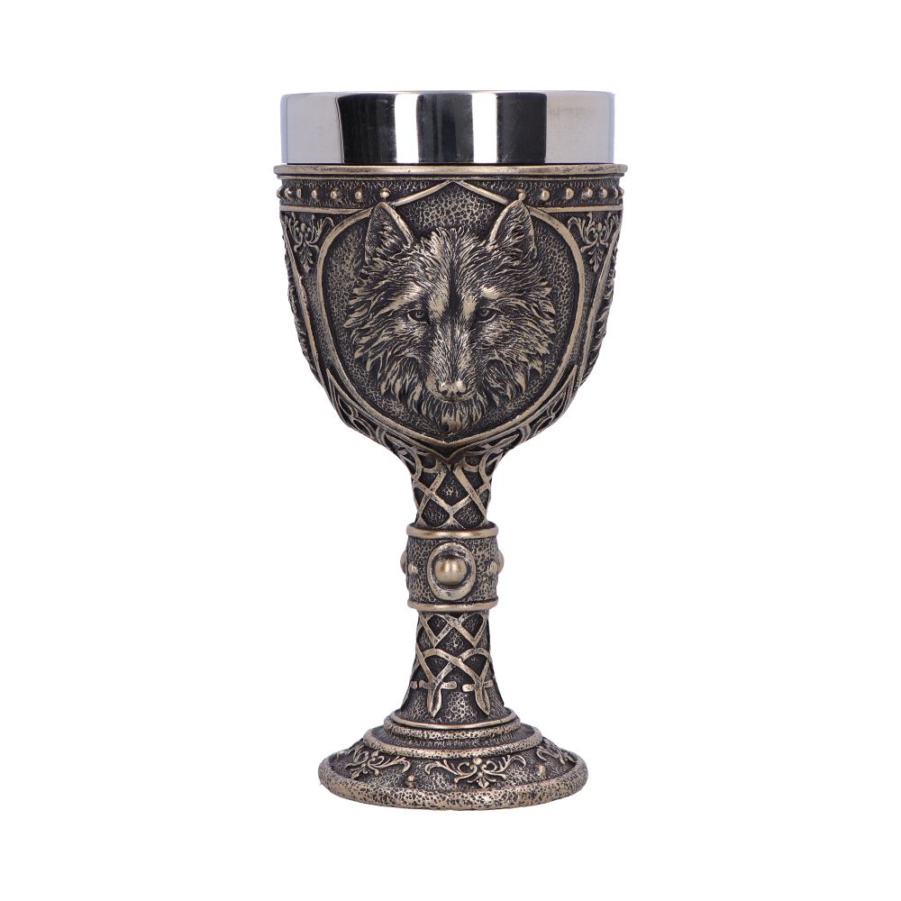 Wild Thirst Wolf Chalice 20cm: 2 - Goblets & Chalices By Gift Moments