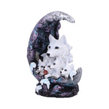 Winter Moon Wolf Ornament with LED: 3 - Figurines Medium (15-29cm) By NN Designs