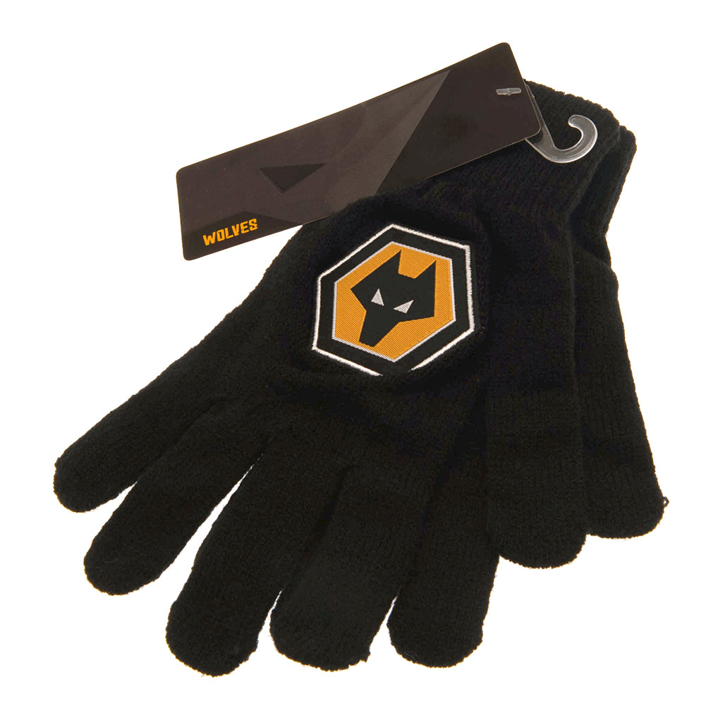 Wolverhampton Wanderers FC Knitted Gloves Junior: 3 - Gloves By Wolverhampton Wanderers