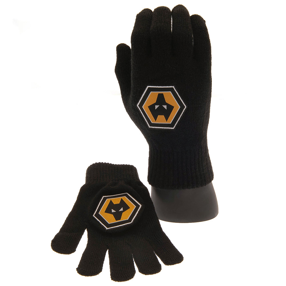 Wolverhampton Wanderers FC Knitted Gloves Junior: 1 - Gloves By Wolverhampton Wanderers