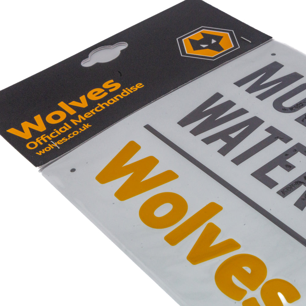 Wolverhampton Wanderers FC Metal Wall Sign: 4 - Signs & Plaques By Wolverhampton Wanderers