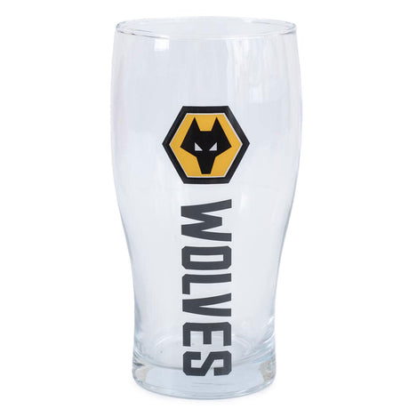 Wolverhampton Wanderers FC Tulip Pint Glass: 2 - Beer Glasses By Wolverhampton Wanderers