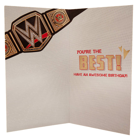 WWE Birthday Card Title Belt: 3 - Greeting Cards By WWE