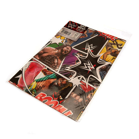 WWE Colourful Gift Wrap with Tags: 4 - Gift Wrap & Bags By WWE