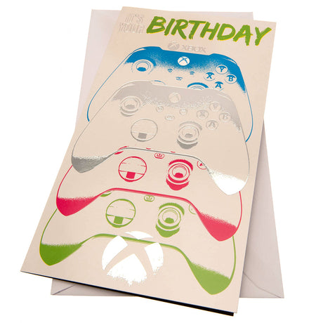 Xbox Birthday Card with Controllers: 1 - Greeting Cards By Xbox