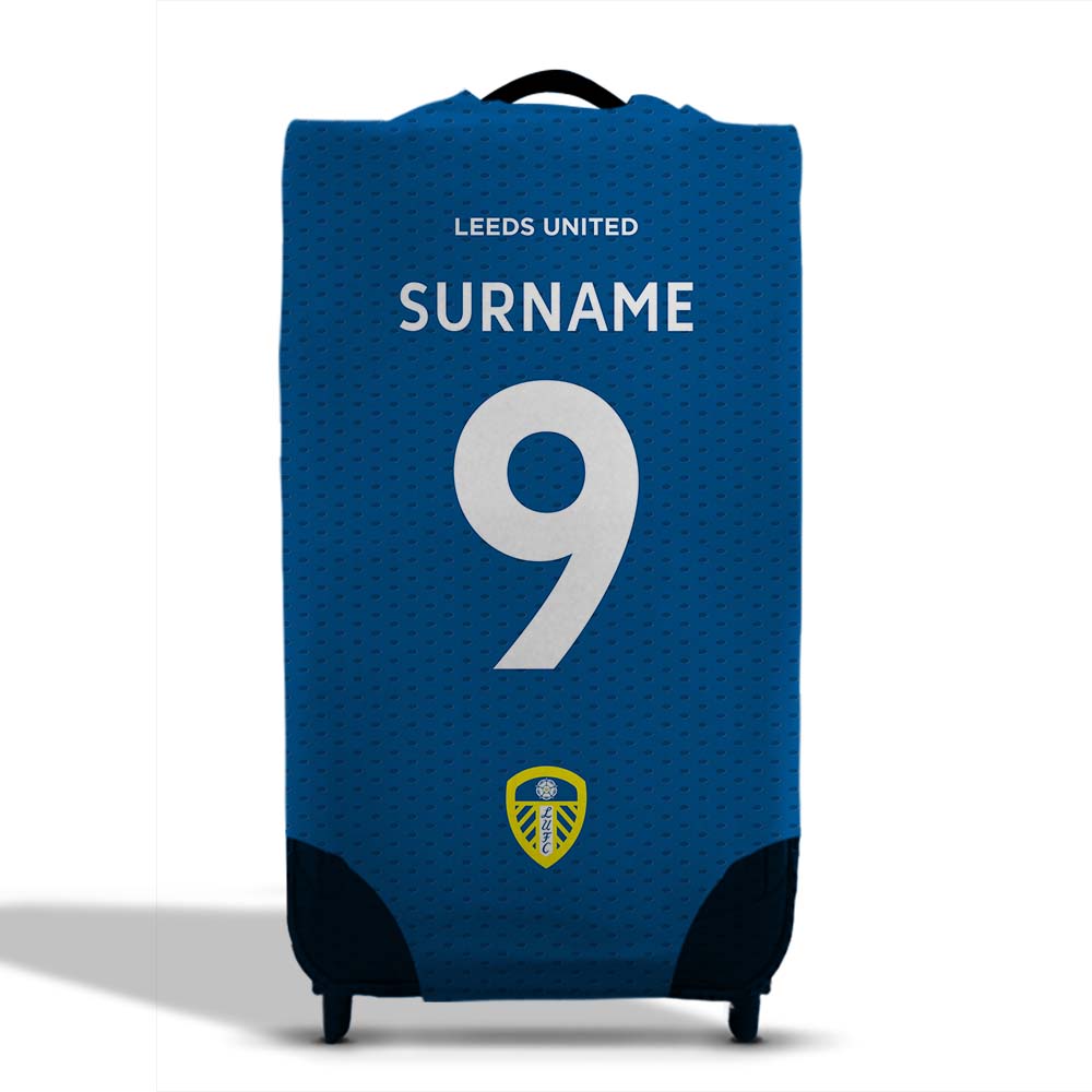 Personalised Leeds United FC Suitcase Cover (Small) - Suitcase Covers at Gift Moments