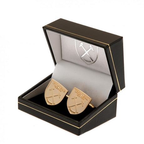 West Ham United FC Gold Plated Cufflinks - Cufflinks & Tie Slides at Gift Moments