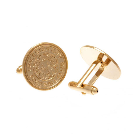 Leicester City FC Gold Plated Crest Cufflinks - Cufflinks & Tie Slides at Gift Moments