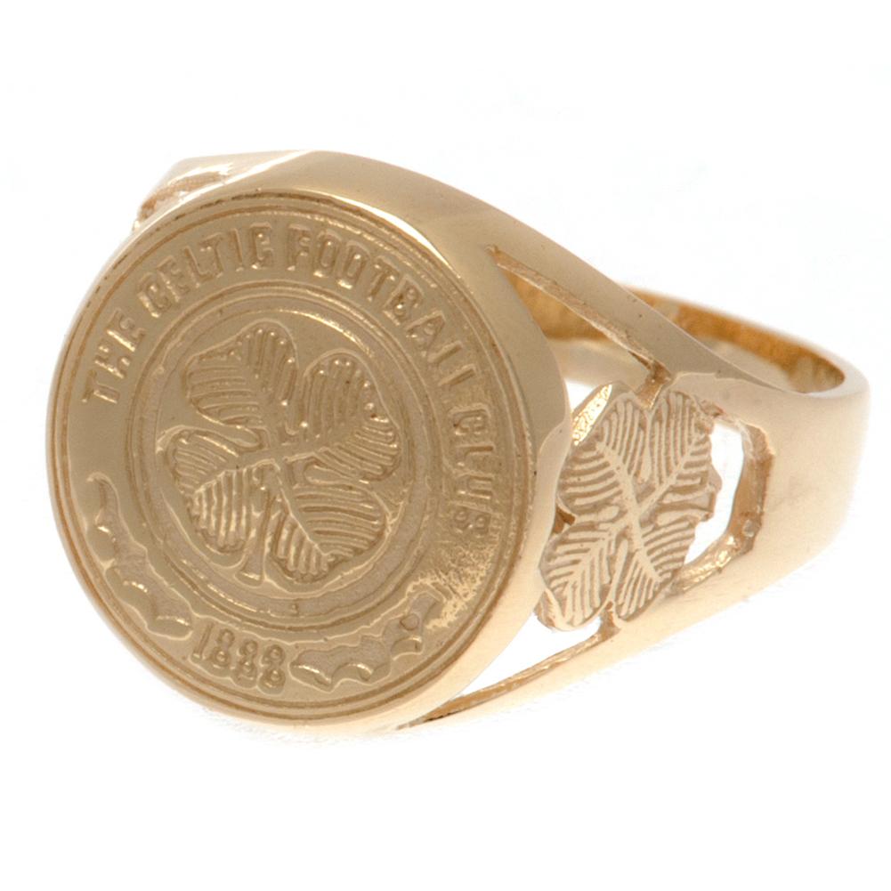 Celtic FC 9ct Gold Crest Ring Large - Jewellery at Gift Moments