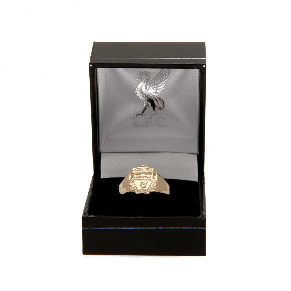 Liverpool FC 9ct Gold Crest Ring - Medium Size - Jewellery at Gift Moments