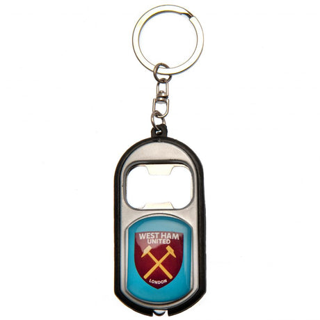 West Ham United FC Keyring Torch Bottle Opener - Keyrings at Gift Moments