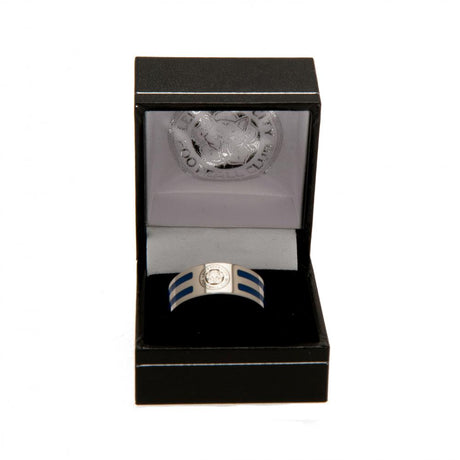 Leicester City FC Colour Stripe Ring Large - Jewellery at Gift Moments