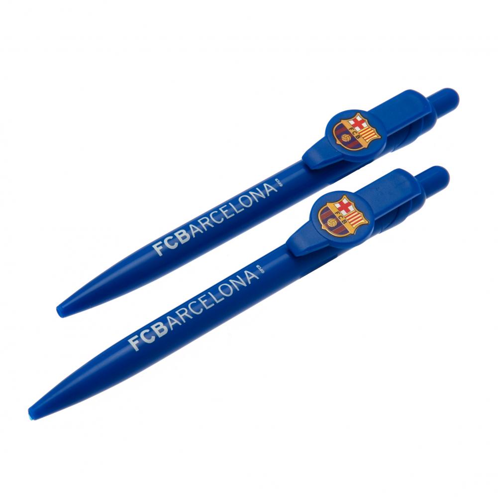 FC Barcelona 2pk Pen Set: Official Licensed Ballpoint Pens - Pens & Pencils at Gift Moments