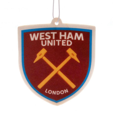 West Ham United FC Air Freshener - Classic Crest Design - Car Accessories at Gift Moments