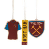 West Ham United FC 3pk Air Freshener - Car Accessories at Gift Moments