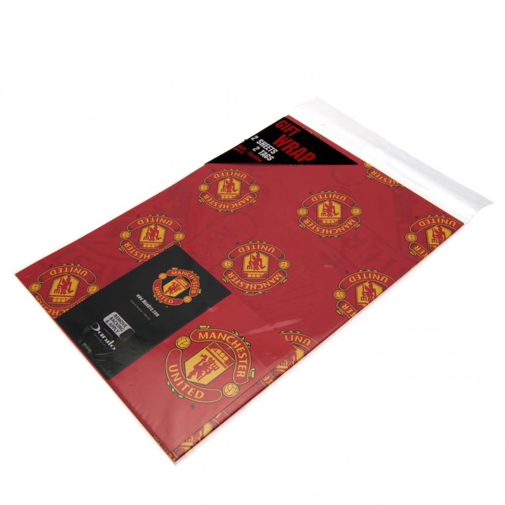 Manchester United FC Gift Wrap - Gift Wrap & Bags at Gift Moments