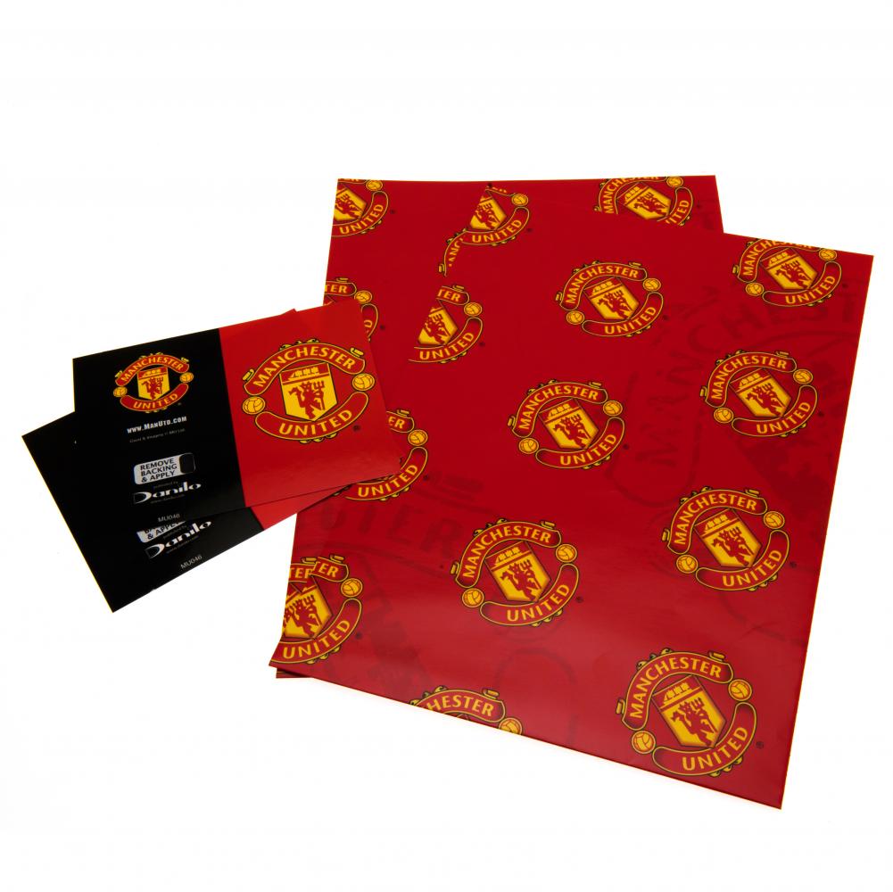 Manchester United FC Gift Wrap - Gift Wrap & Bags at Gift Moments