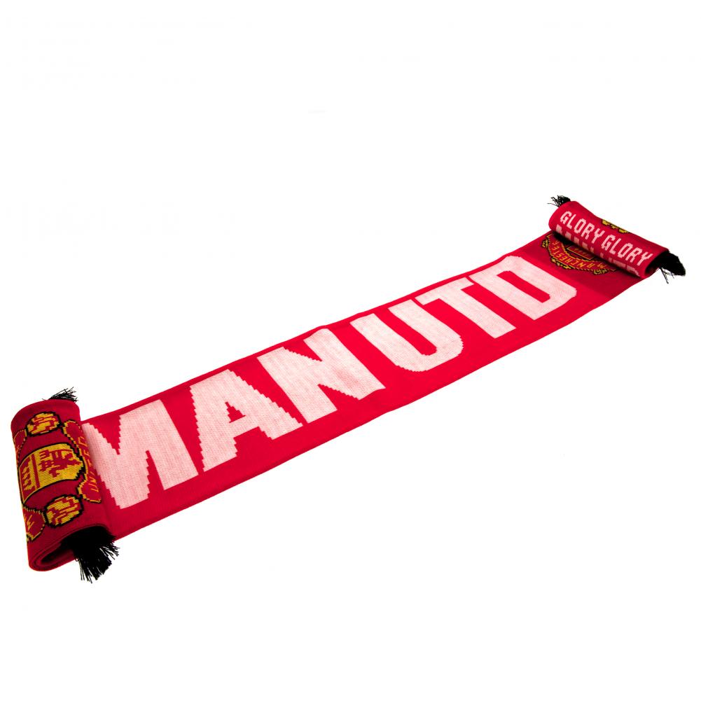 Manchester United FC Scarf GG - Glory Glory Man Utd - Scarves at Gift Moments