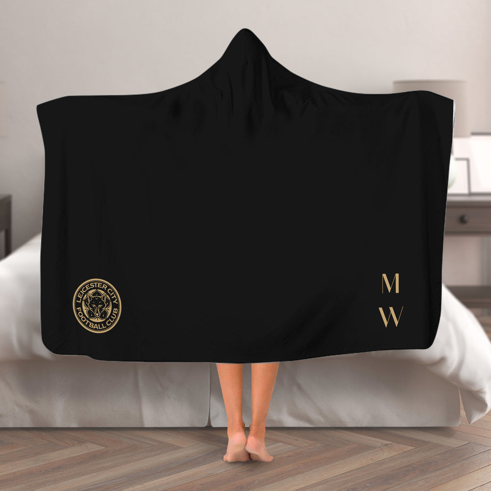 Personalised Leicester City FC Adult Hooded Blanket - Blankets at Gift Moments