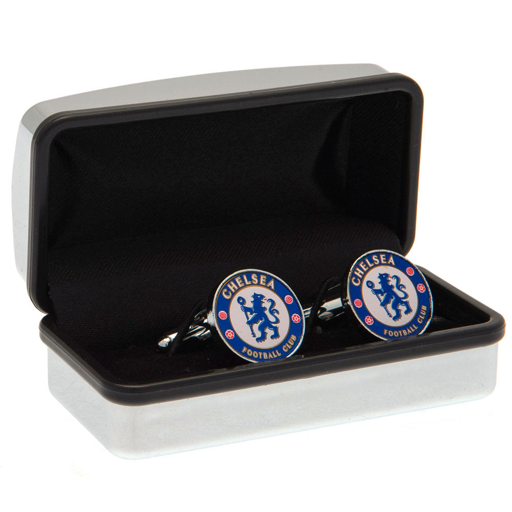 Chelsea FC Enamel Cufflinks - Cufflinks & Tie Slides at Gift Moments